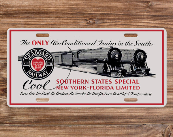 Seaboard Air Line RR - Southern States Special - License Plate