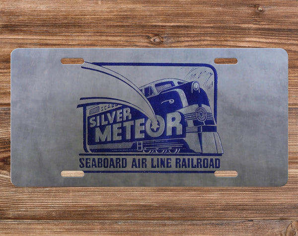 Seaboard Air Lines RR - Silver Meteor - License Plate