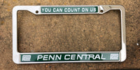 Penn Central (PC) Chrome License Plate Frame