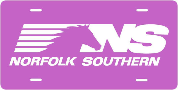 Norfolk Southern Horse Mane (Pink) License Plate