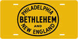 Philadelphia, Bethlehem & New England (PB&NE) License Plate