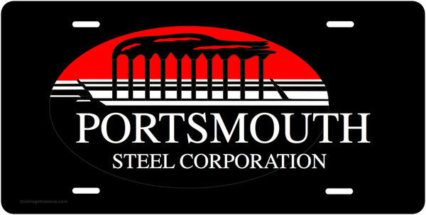 Portsmouth Steel Corp. License Plate