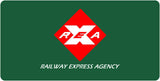REA Railway Express Agency License Plate