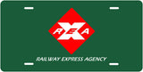 REA Railway Express Agency License Plate