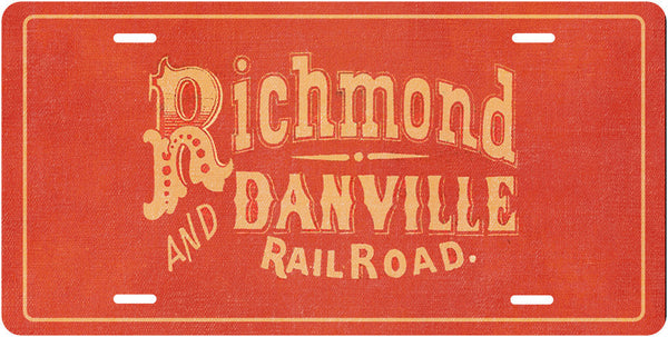 Richmond & Danville RR License Plate
