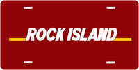 Rock Island License Plate(s)