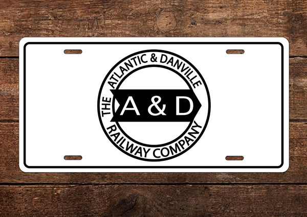 Atlantic & Danville (A&D) RY License Plate