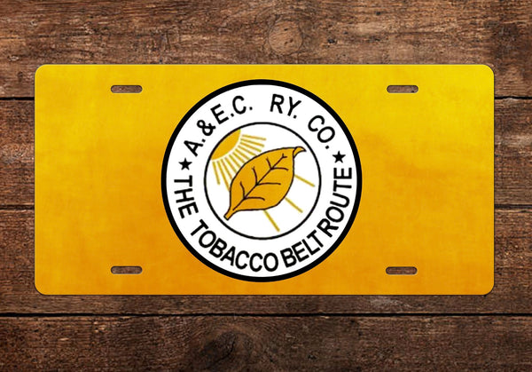 Atlantic & East Carolina RY License Plate