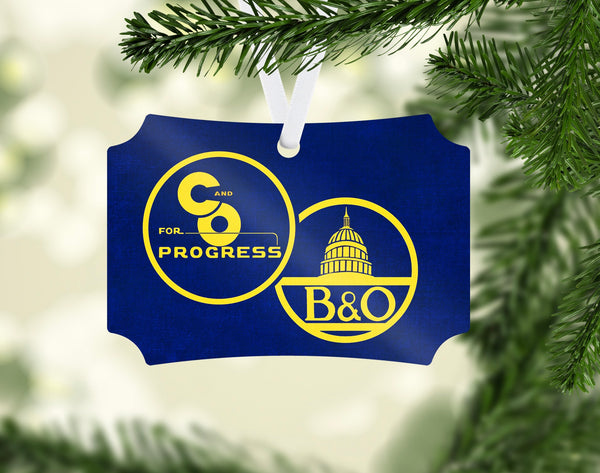 C&O / B&O Combo Ornament