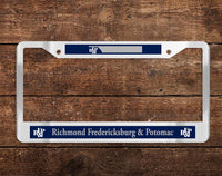 Richmond, Fredericksburg and Potomac (RF&P) Chrome License Plate Frame