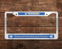 Richmond, Fredericksburg and Potomac (RF&P) Chrome License Plate Frame