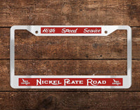 Nickel Plate Road (NKP) High Speed Service Chrome License Plate Frame