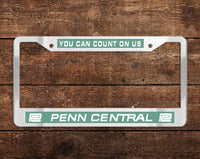 Penn Central (PC) Chrome License Plate Frame