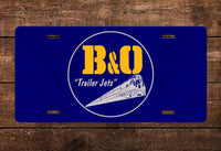 Baltimore & Ohio (B&O) - Trailer Jets - License Plate