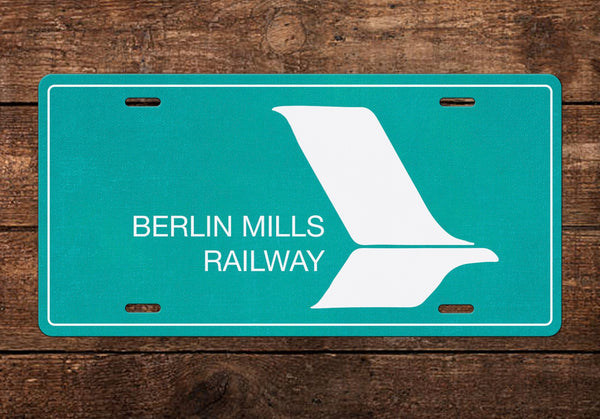 Berlin Mills Railway License Plate