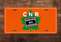 Canadian National Leaf License Plate