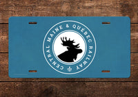 Central Maine & Quebec Railroad License Plate