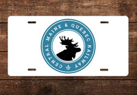 Central Maine & Quebec Railroad License Plate