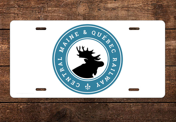 Central Maine & Quebec Railroad License Plate