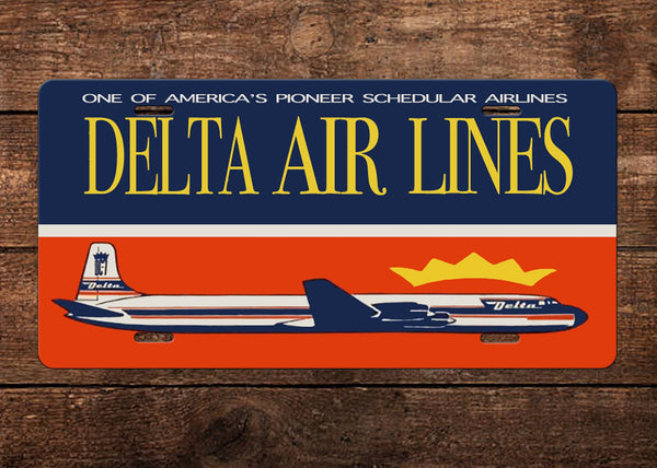 Delta Air Lines License Plate