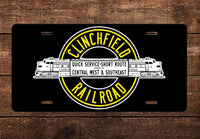 Clinchfield Railroad License Plate