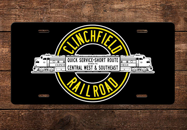 Clinchfield Railroad License Plate
