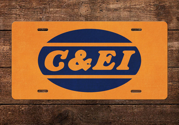 Chicago & Eastern Illinois (C&EI) Railroad - License Plate