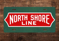 Chicago North Shore and Milwaukee Railroad - North Shore Line - License Plate