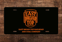 East Broad Top RR & Coal Co. License Plate