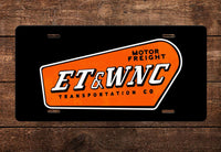 East Tennessee & Western North Carolina (ET&WNC) RR License Plate