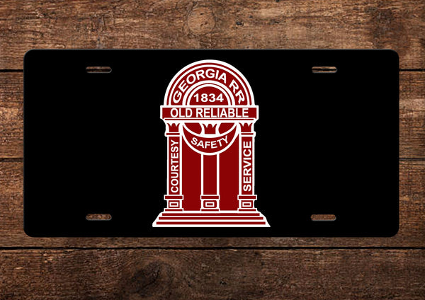 Georgia Railroad License Plate