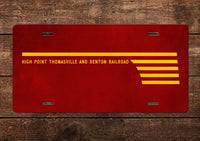 High Point, Thomasville, & Denton RR License Plate