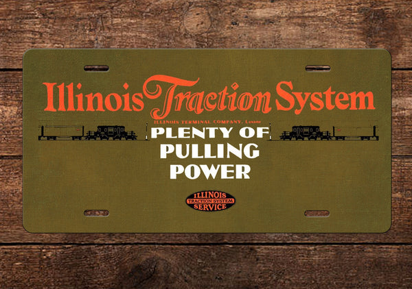 Illinois Terminal Traction System License Plate