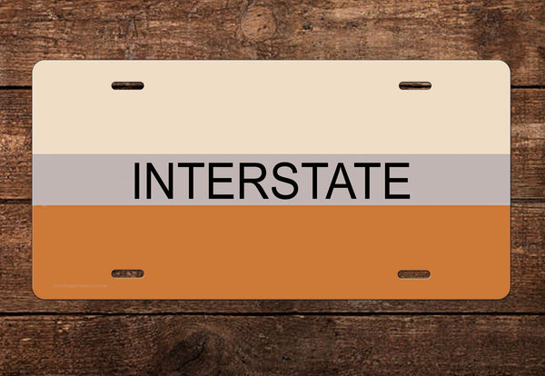 Interstate Railroad License Plate