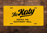 Missouri, Kansas, Texas Railroad - The Katy - License Plate