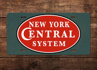 New York Central (NYC) RR License Plate
