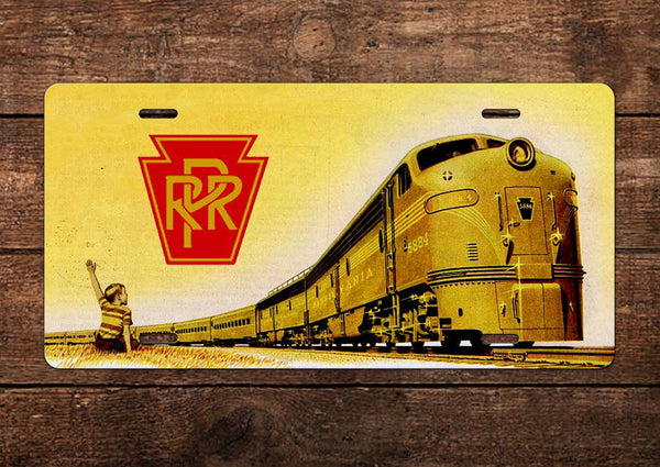 Pennsylvania Railroad (PRR)  Broadway Limited Vintage Ad License Plate