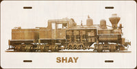 Shay Locomotive License Plate