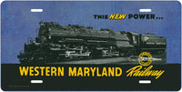 Western Maryland Vintage License Plate